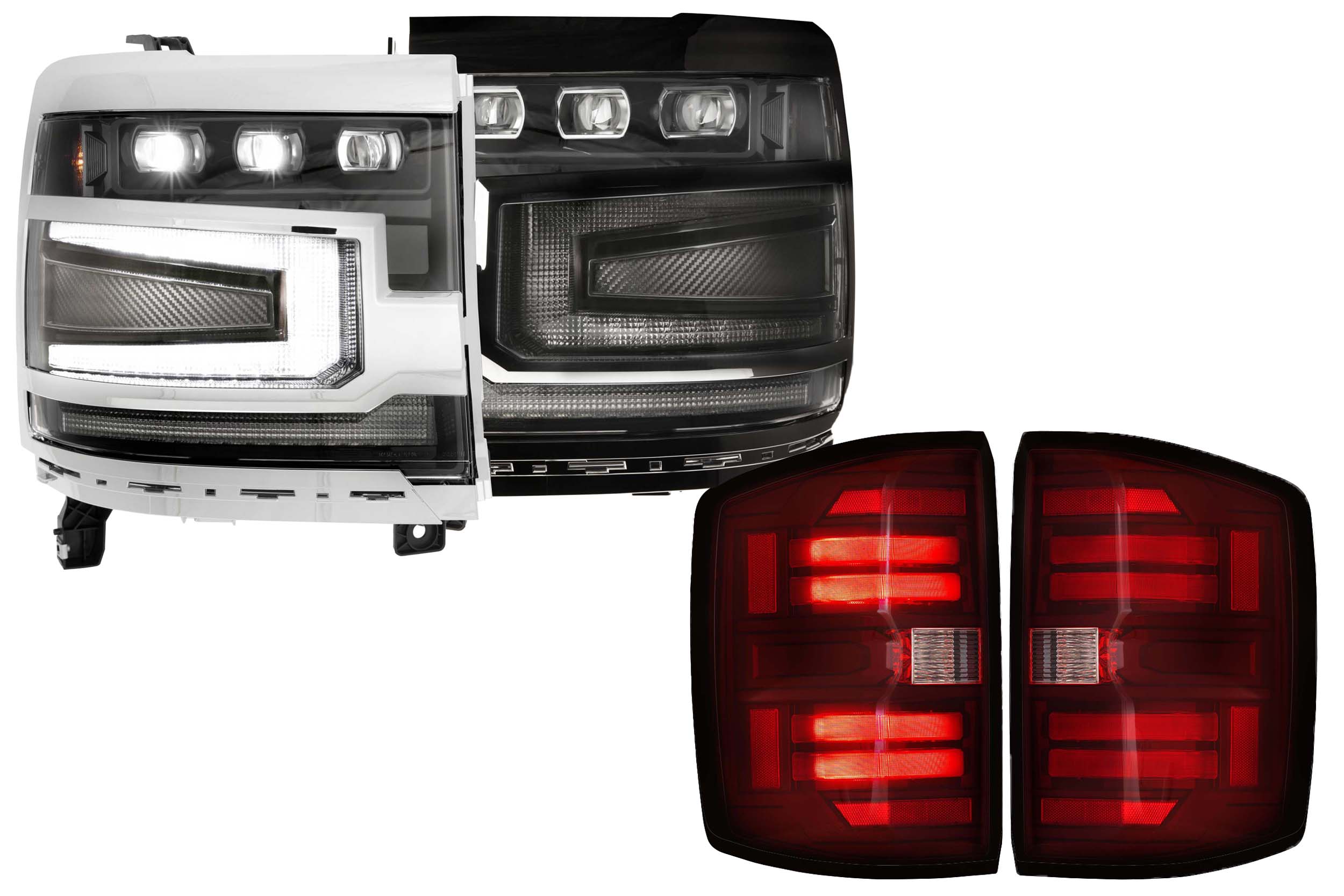 Chevrolet Silverado 1500 (16-18) Headlight & Tail Light Combo